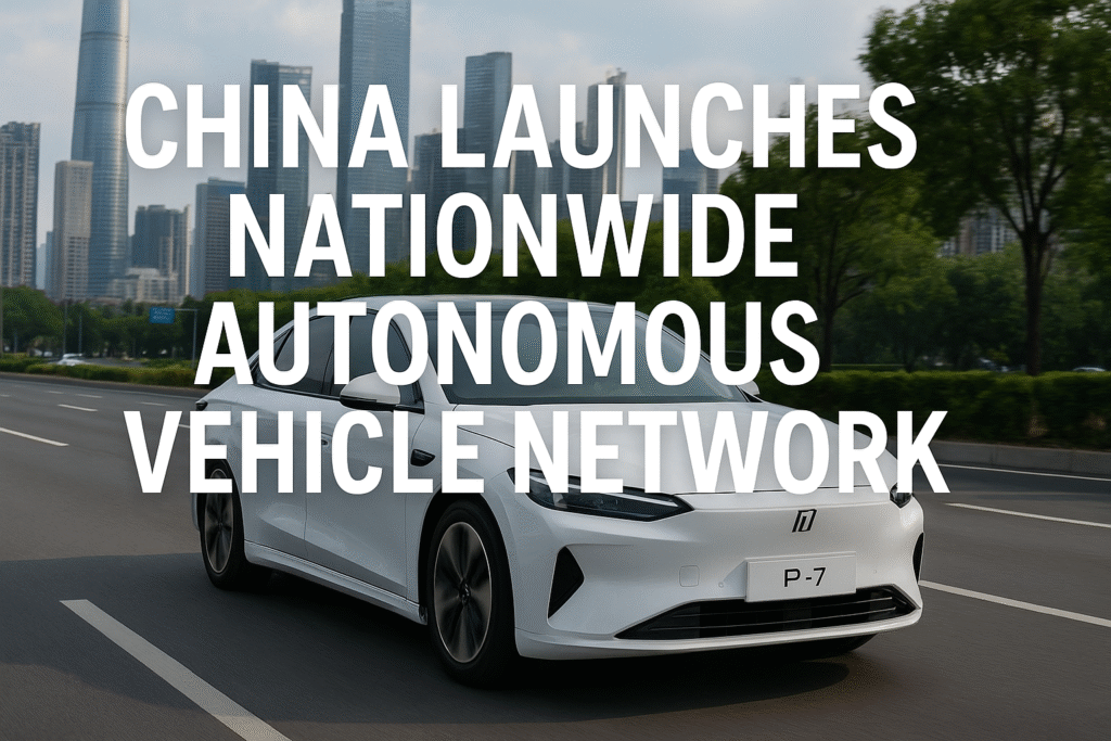 China Rolls Out Nationwide Autonomous Vehicle Network