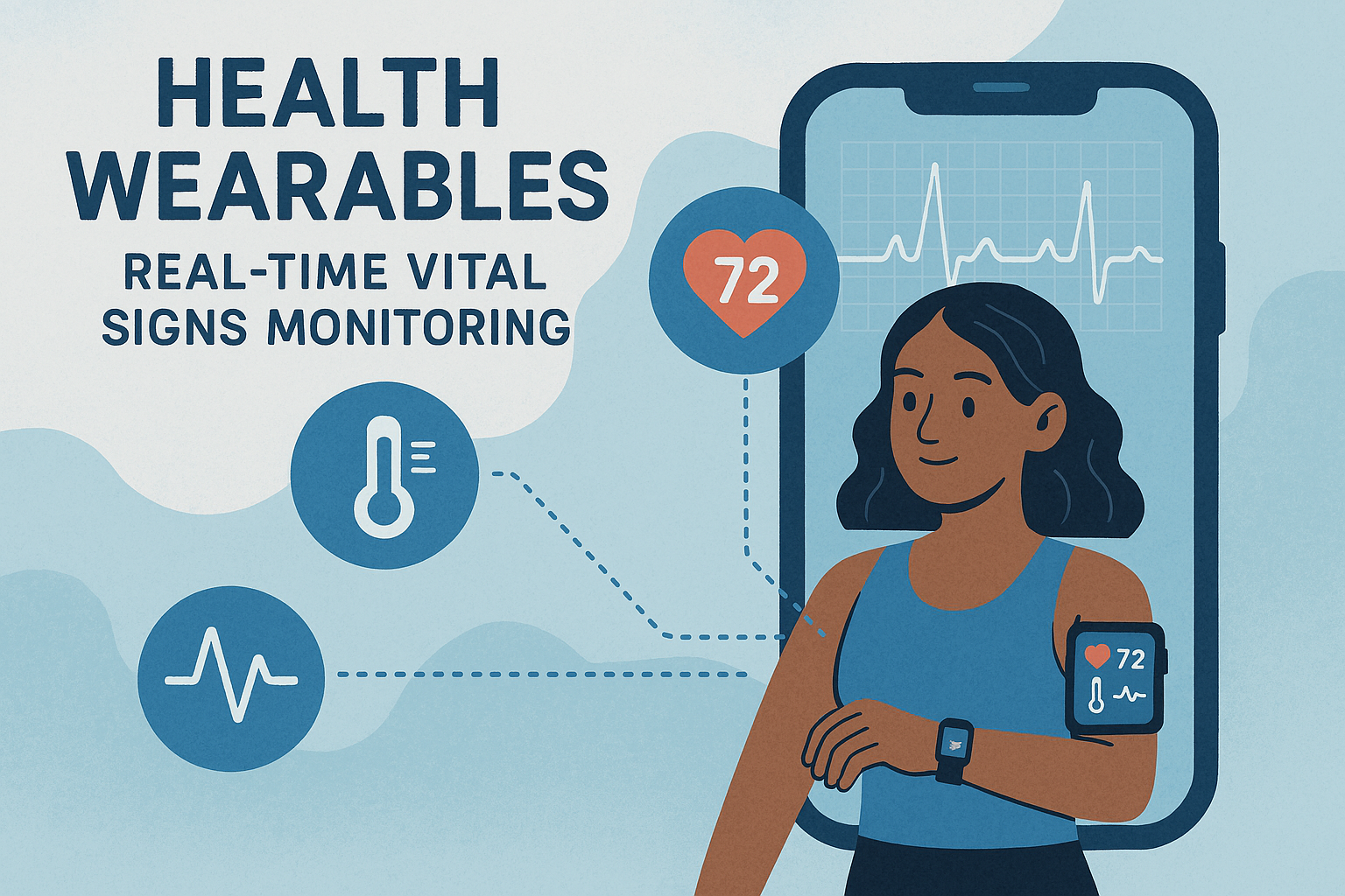 Health Wearables: Real-Time Vital Signs Monitoring