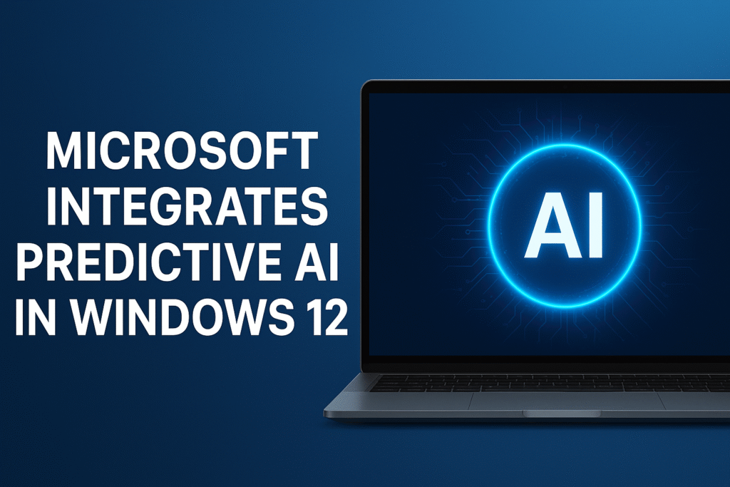 Microsoft Integrates Predictive AI in Windows 12