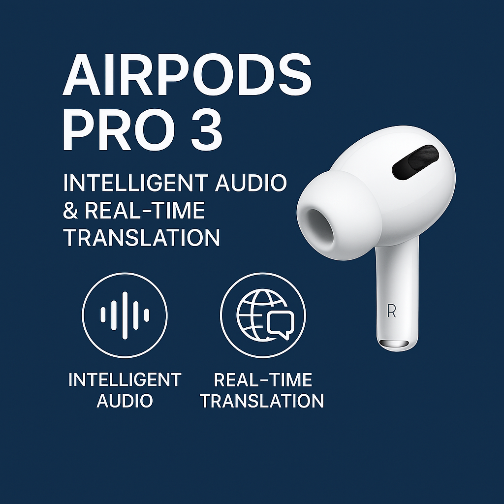AirPods Pro 3: Intelligent Audio & Real-Time Translation