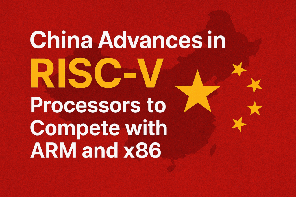 China Advances in RISC-V Processors to Compete with ARM and x86