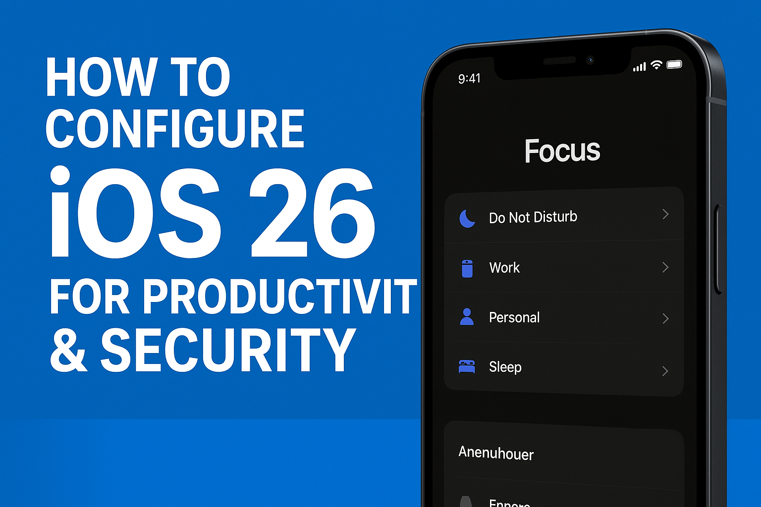 iOS 26 Guide: Boost Productivity & Security