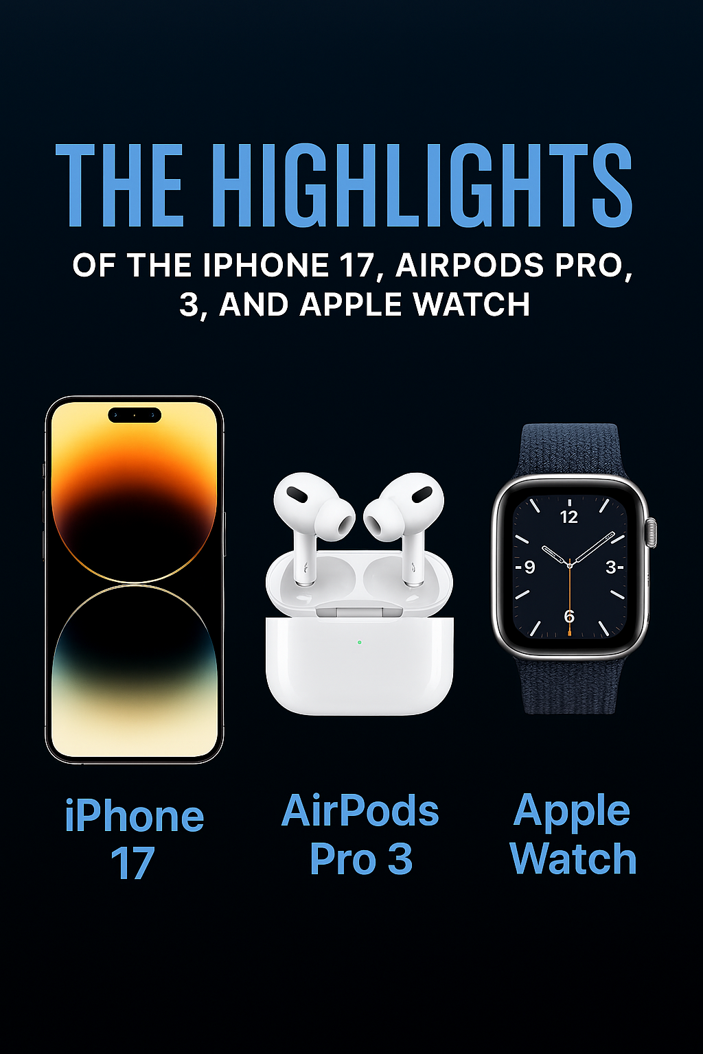 iPhone 17, AirPods Pro 3 & Apple Watch Highlights