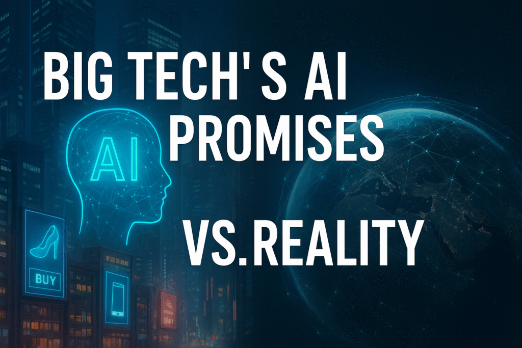 Big Tech’s AI Promises vs. Reality: From Saving the World to Selling Shoes