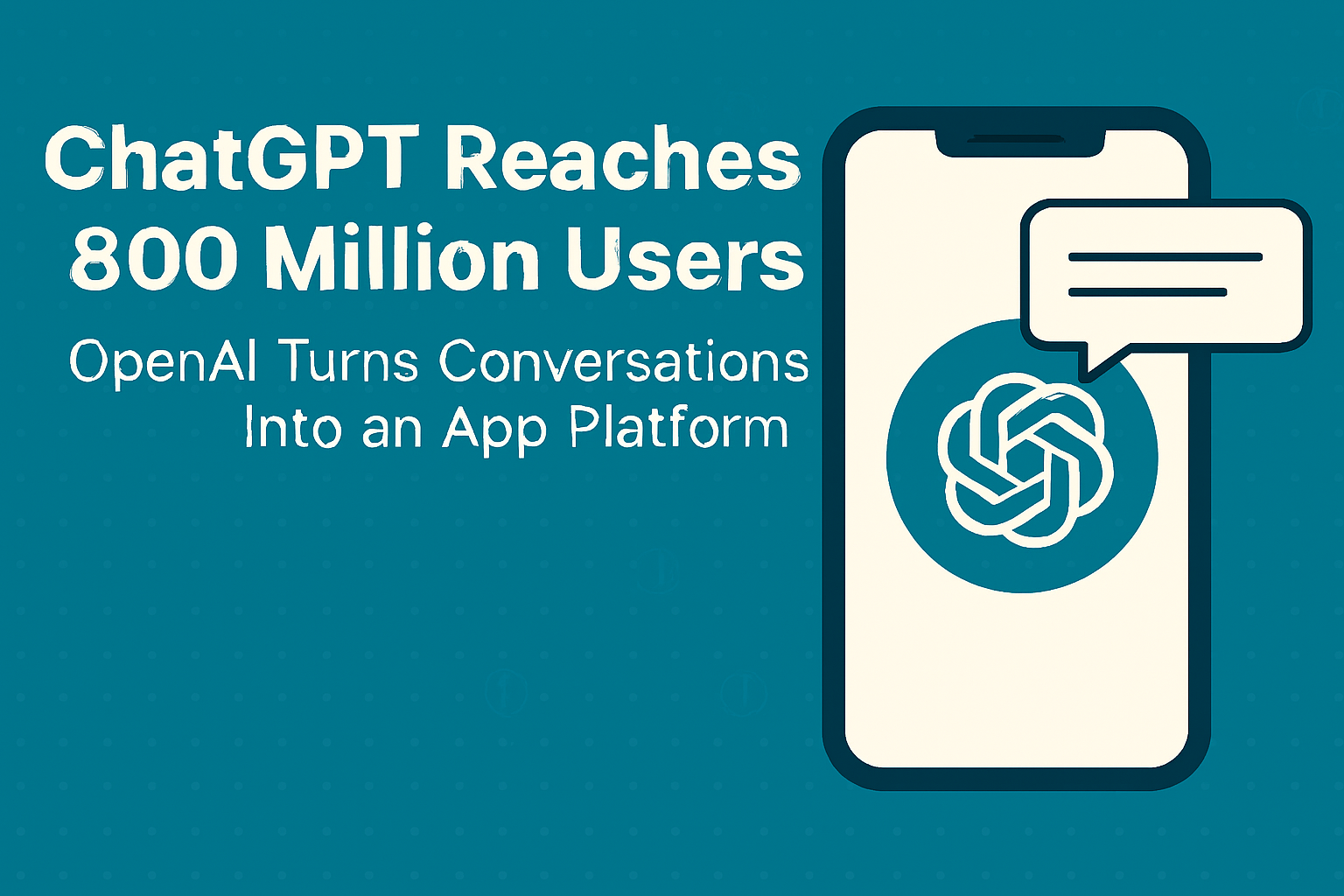 ChatGPT Hits 800M Weekly Users & Launches Apps SDK