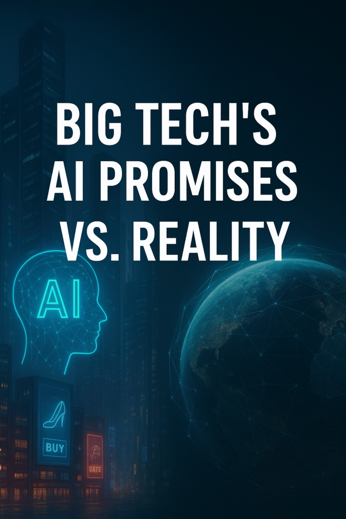 Big Tech’s AI Promises vs. Reality: From Saving the World to Selling Shoes
