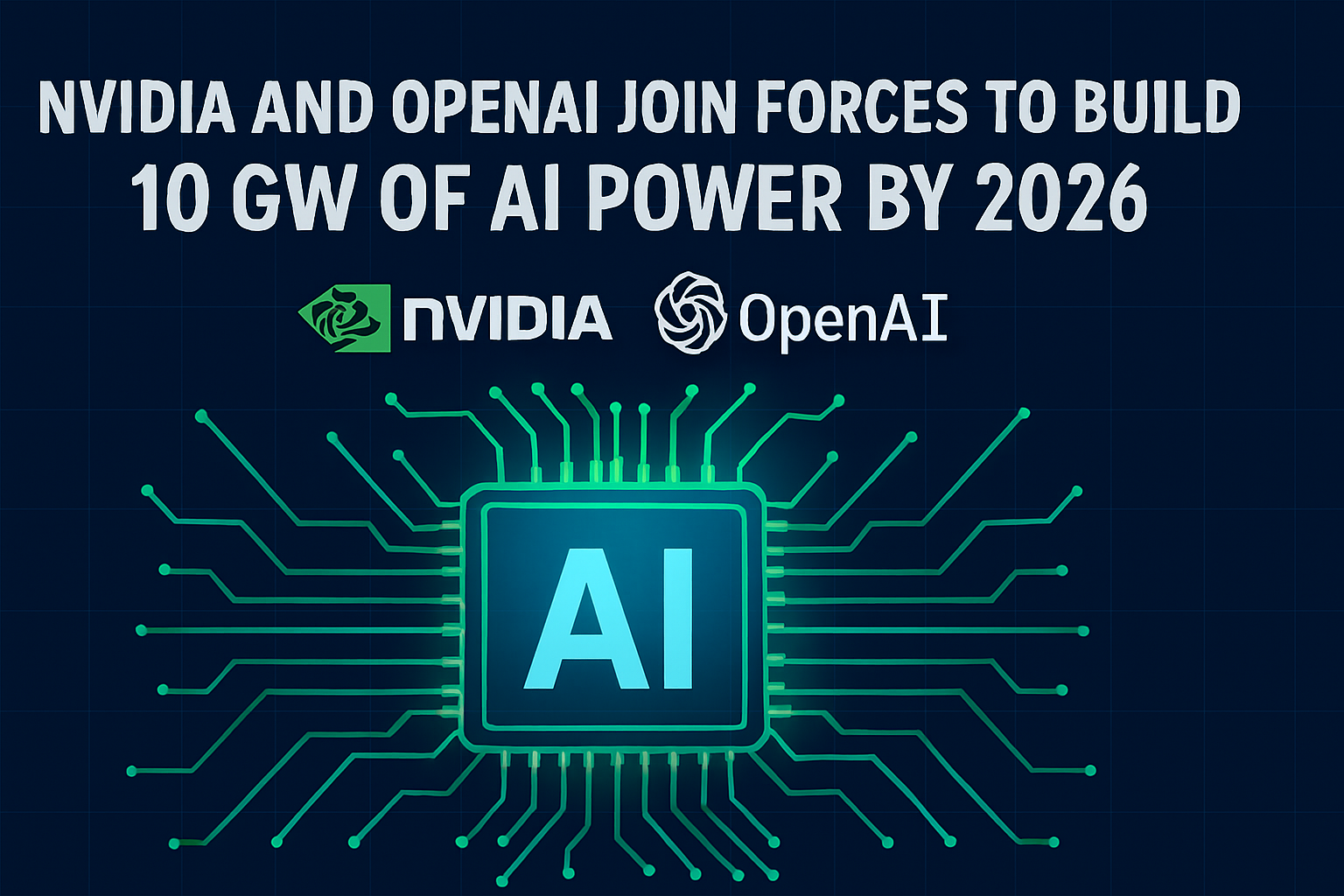 Nvidia & OpenAI: Deploy 10 GW AI Data Centers by 2026