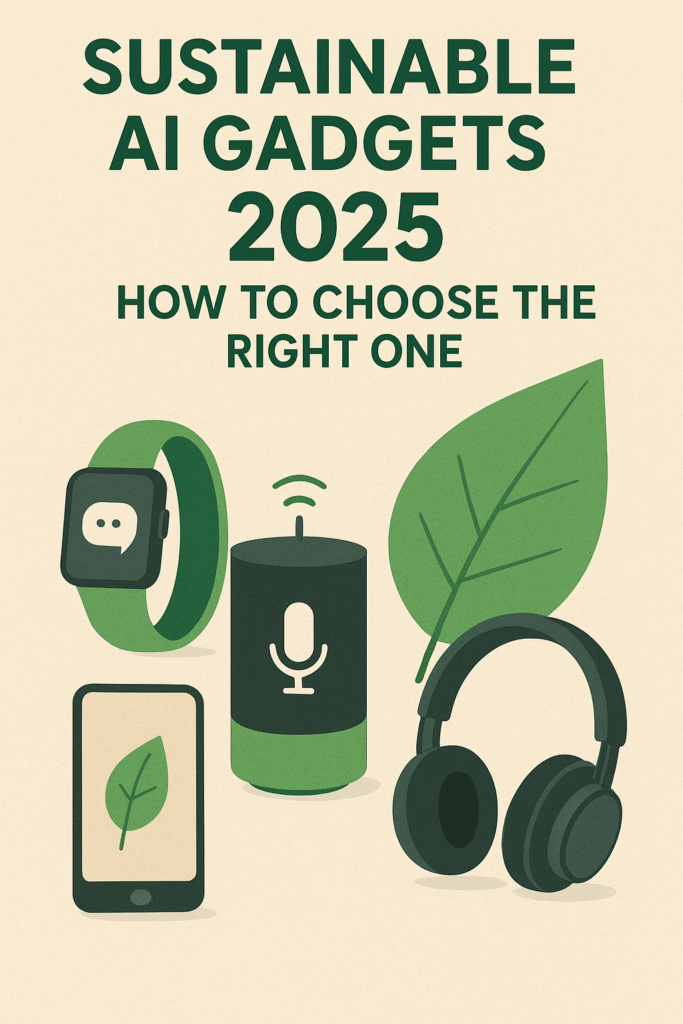 Sustainable AI Gadgets 2025: How to Choose the Right One