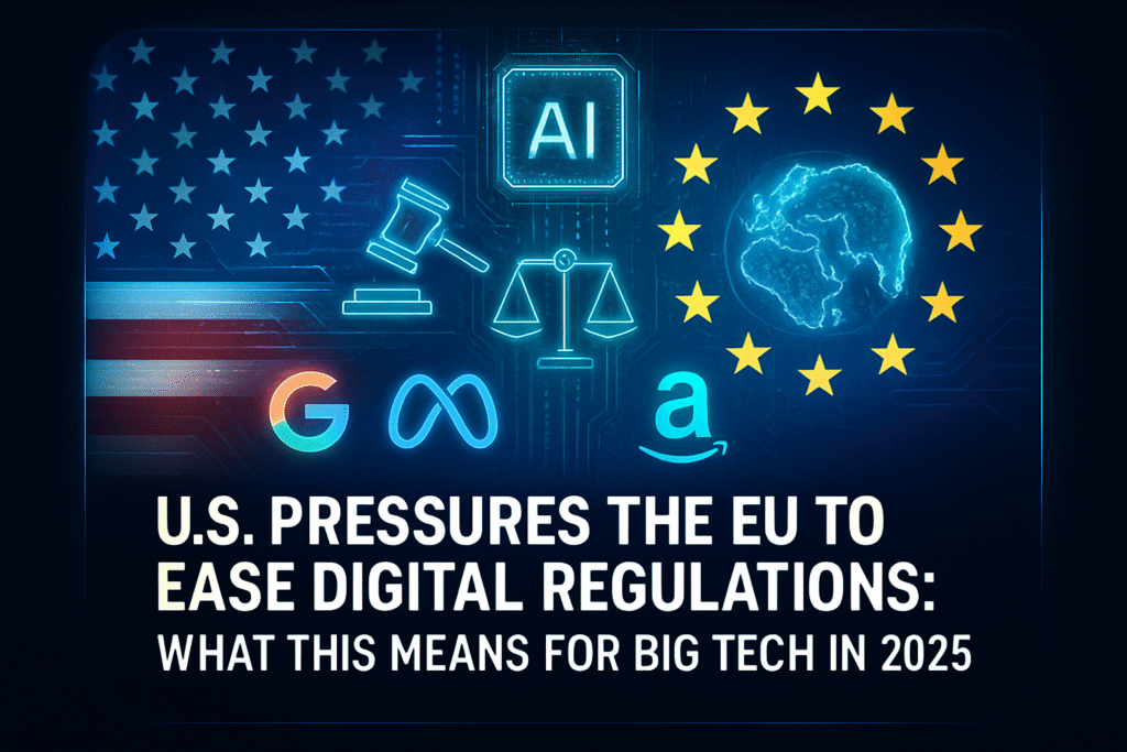 U.S. Pressures the EU to Ease Digital Regulations: What This Means for Big Tech in 2025